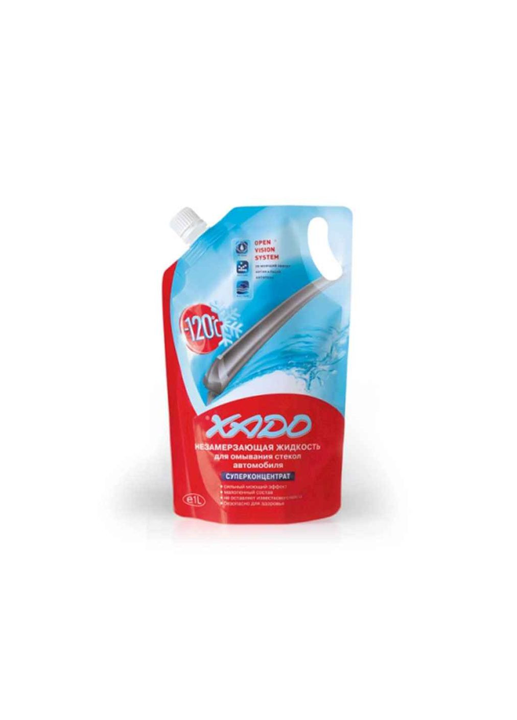 Жидкость для омывания стекла зима 1л, концентрат -120С пакет XADO (357218538)