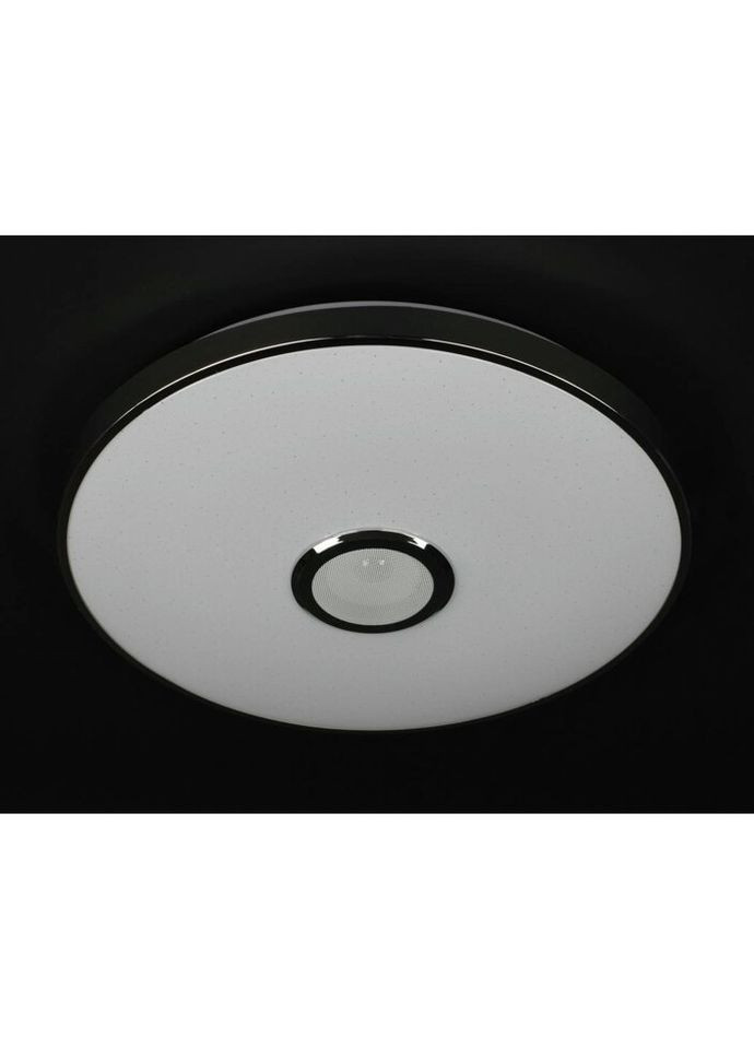 Сучасний круглий стельовий світильник SMART LED з Bluetooth з пультом 27263 Білий 7х40х40 см. Sunnysky (335974685)