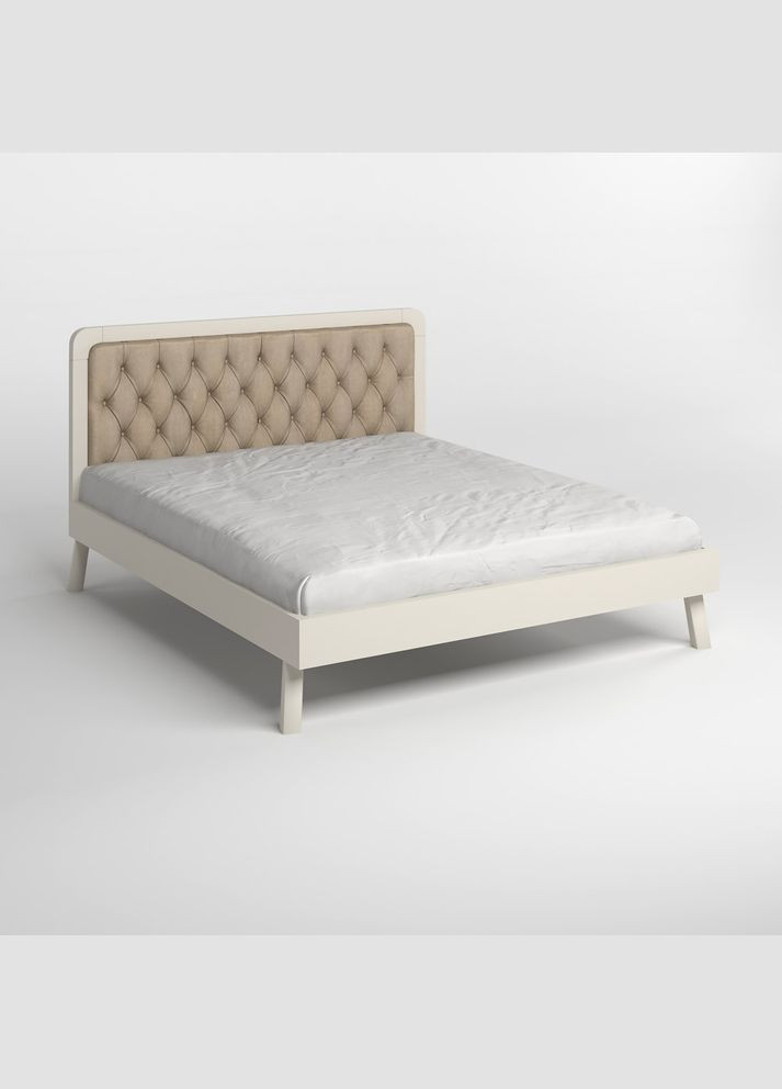 Полуторне дерев'яне ліжко Токіо (S2005Y50R)/Аляска 23 (Бежевий) 120х190 см (MBG-4696) Mebigrand (366088058)