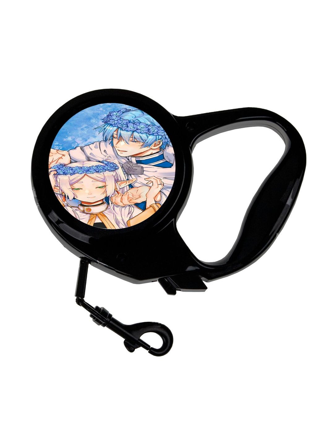 Поводок-рулетка для животных с принтом Аниме Фрирен, провожающая в последний путь #0008 3 м черный No Brand (309157535)