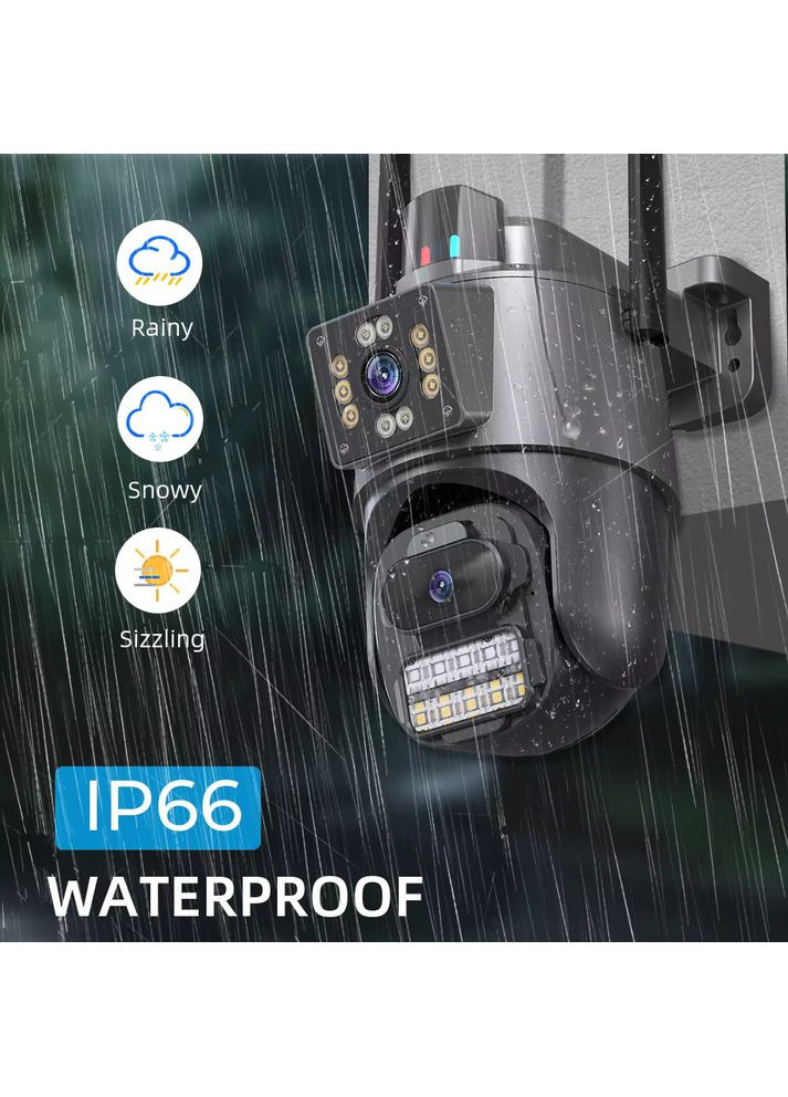 Вулична IP-камера поворотна з двома об'єктивами та підтримкою Wi-Fi China (351855027)