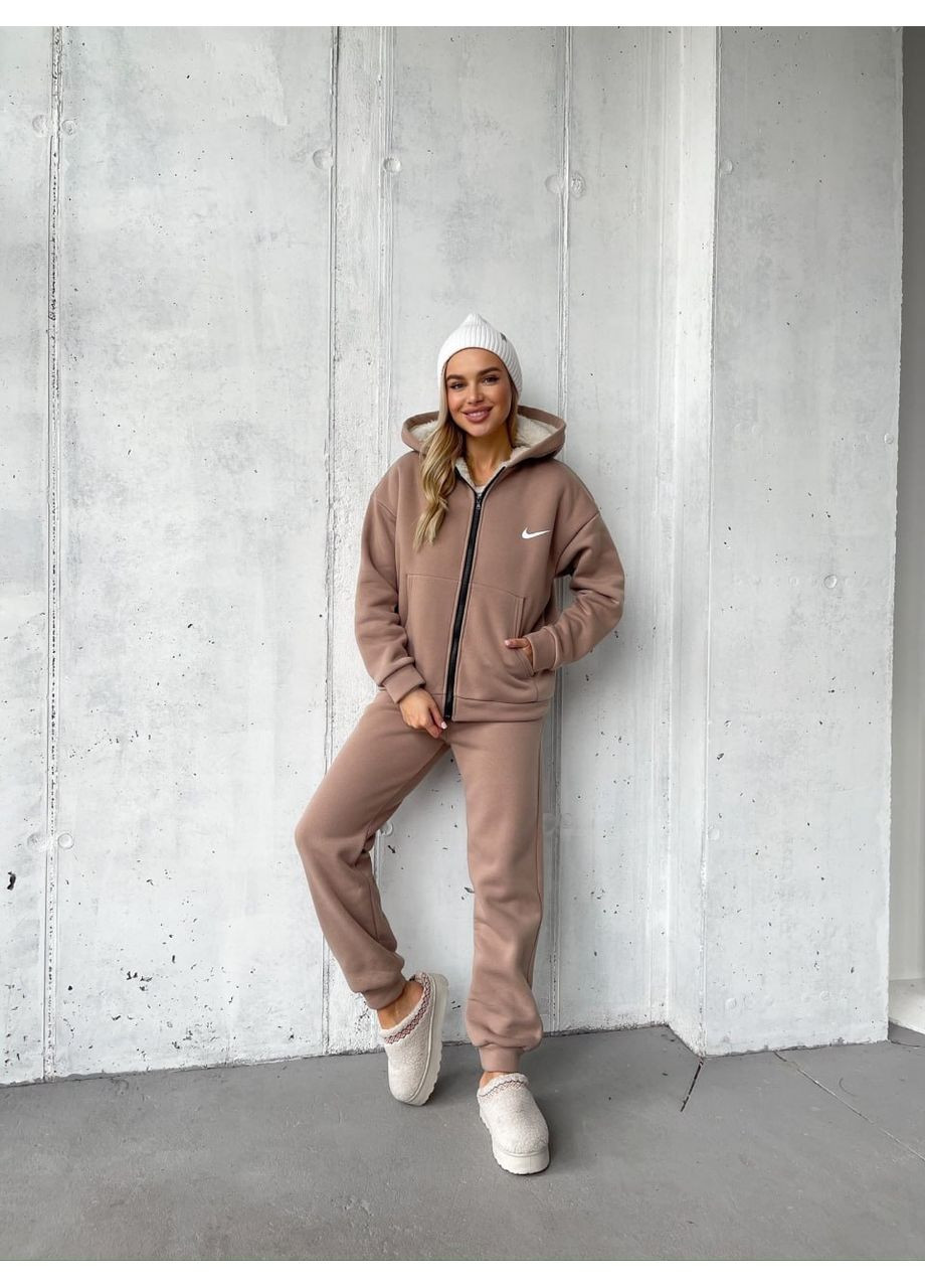 Женский костюм на меху из трикотажа на флисе с подкладкой овчина — ЗАМЕРЫ В ОПИСАНИИ DK/DL Мода без кордонів (372444509)