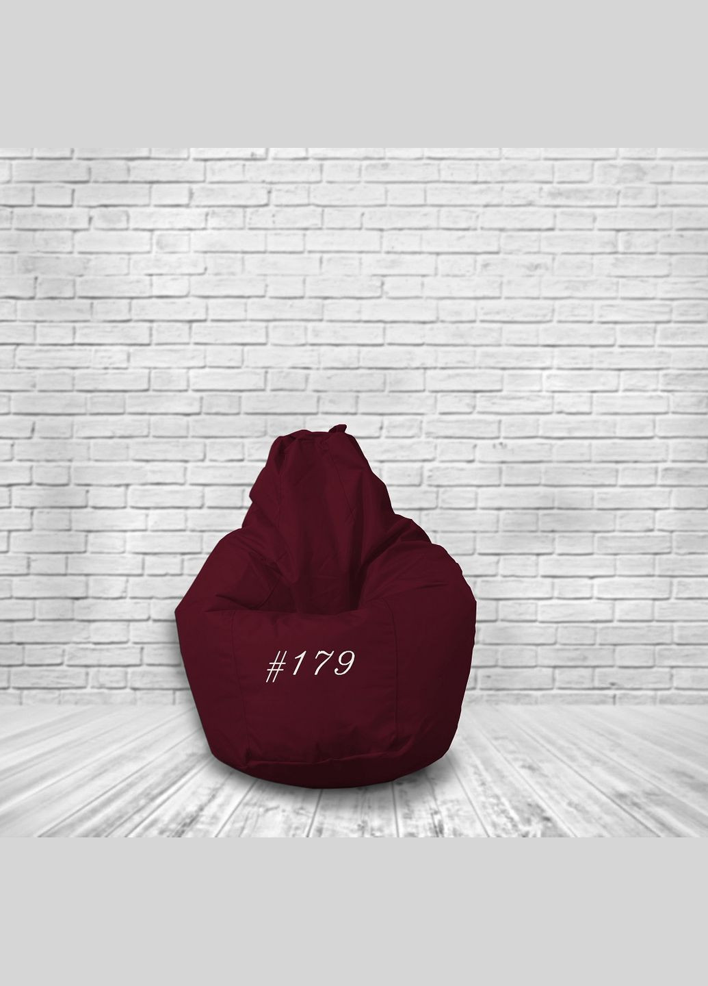 Крісло мішок Оксфорд 600 розмір XL Бордовий (10000179) D'Alipuf Груша (316634929)