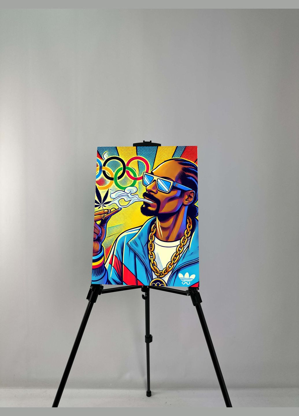 Картина на металле с принтом "Snoop Dogg", 30/40см (1897) Hand Made (358896529)