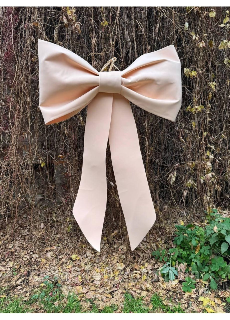 Большой уличный декоративный бант из фоамирана для фасадного оформления, украшения дома, витрин и фотозон. No Brand (369475401)