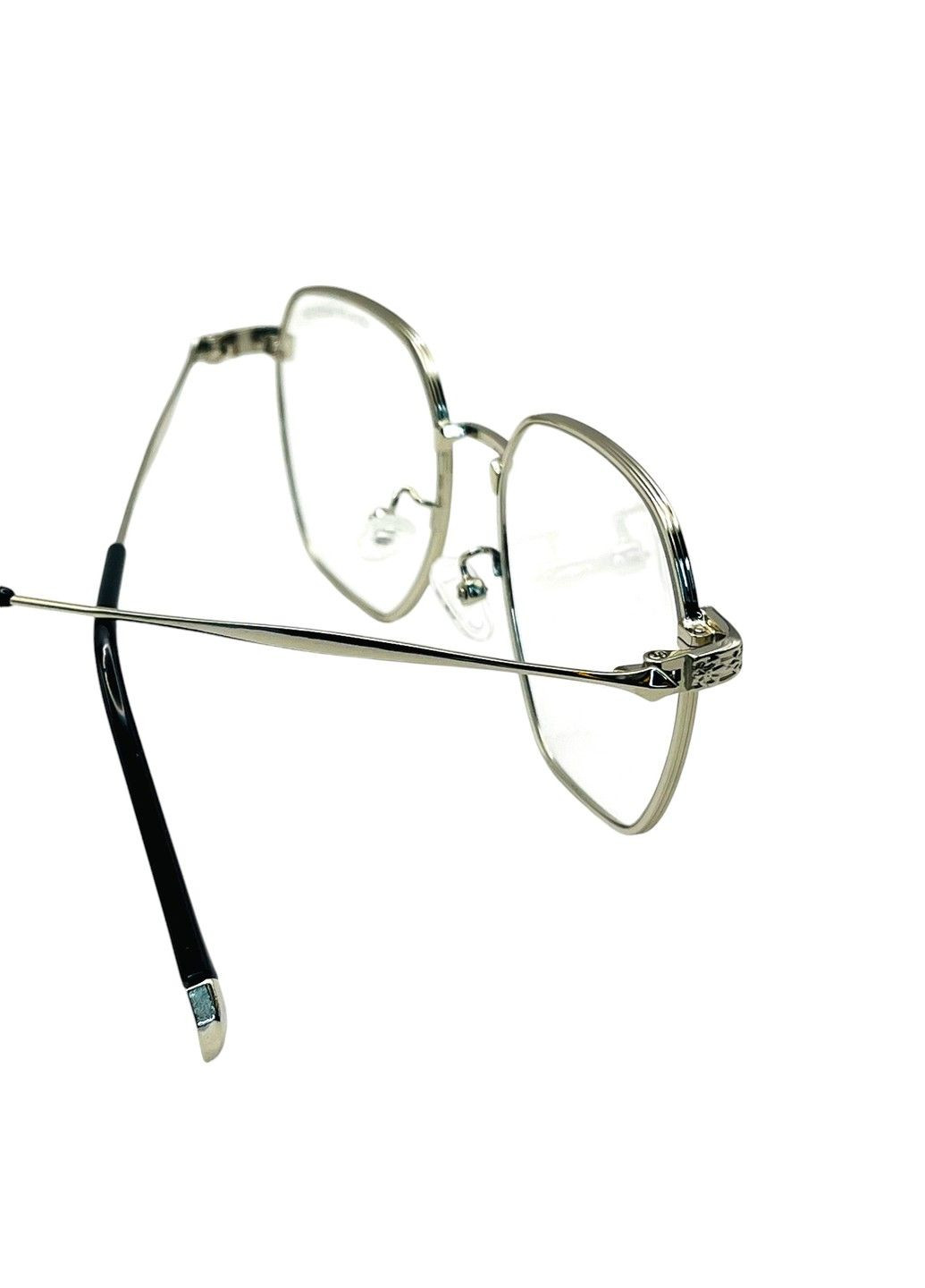 Комп'ютерні окуляри сріблясті, квадратної форми, унісекс No Brand (307063937)