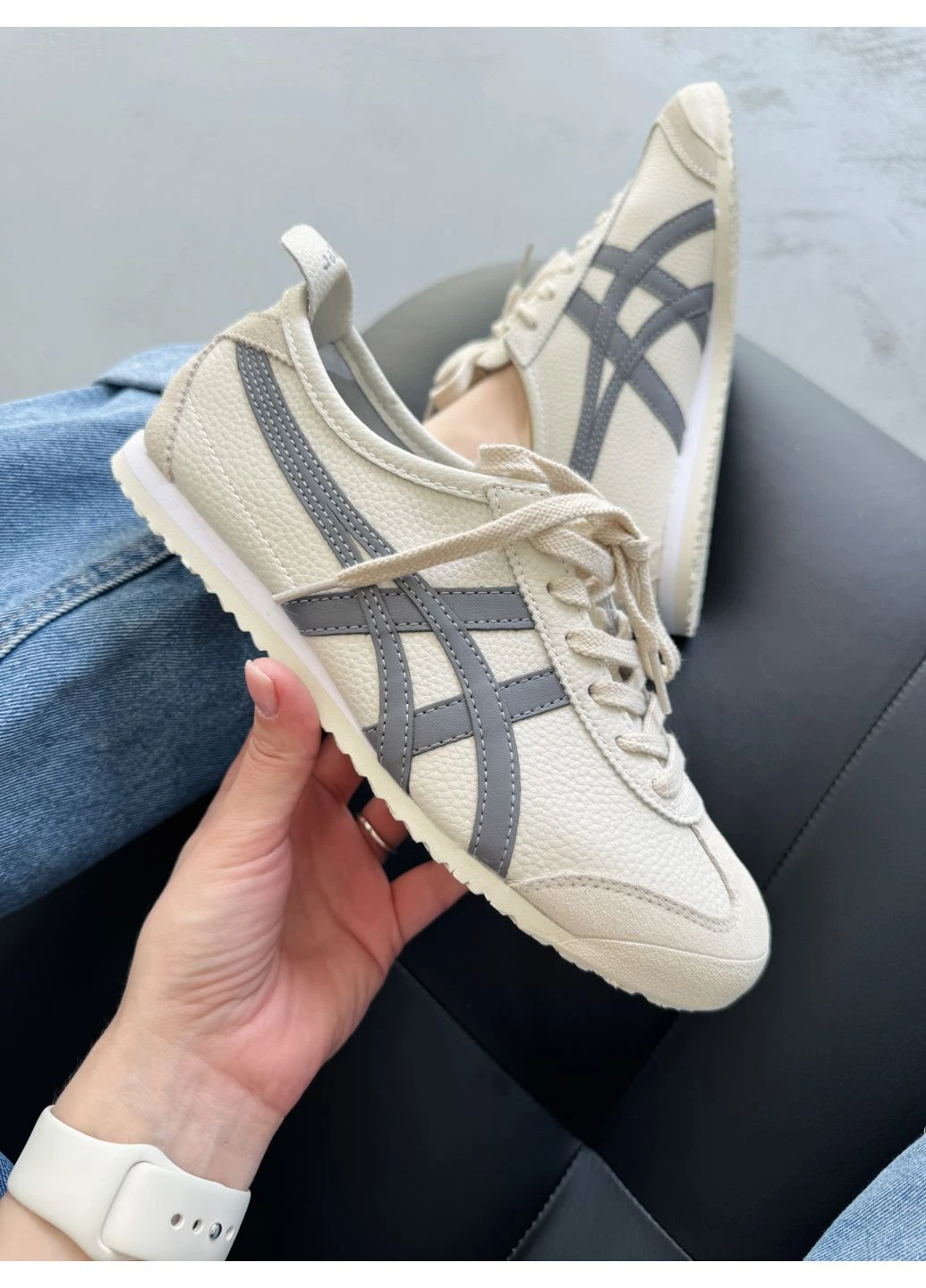КРОСІВКИ ЖІНОЧІ ASICS ONITSUKA TIGER MEXICO BEIGE АСІКС ОНІТСУКА БЕЖЕВІ No Brand бежеві демісезони (392007962)
