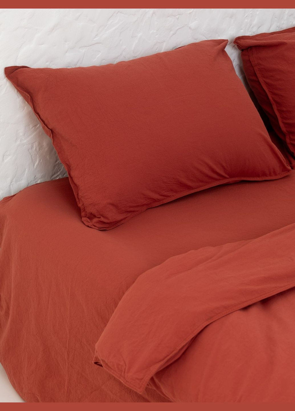 Комплект білизни з вареної бавовни Terra сімейний, Простирадло з резинкою 200х200 Leglo (300370686)