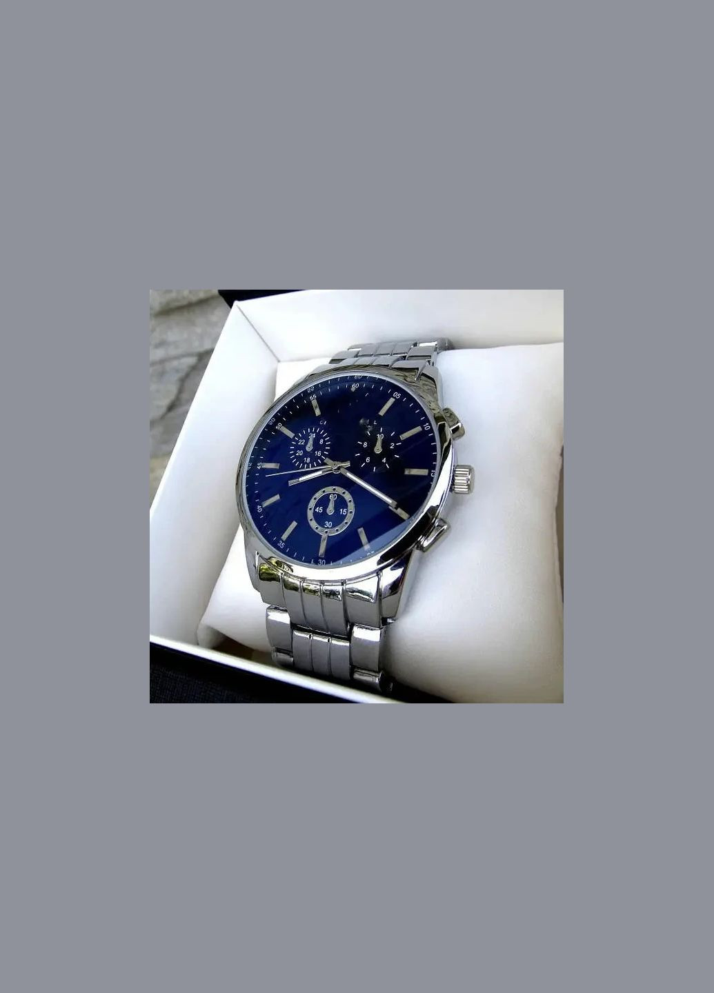 Стальной ремешок часы наручные серебристый No Brand (322583132)