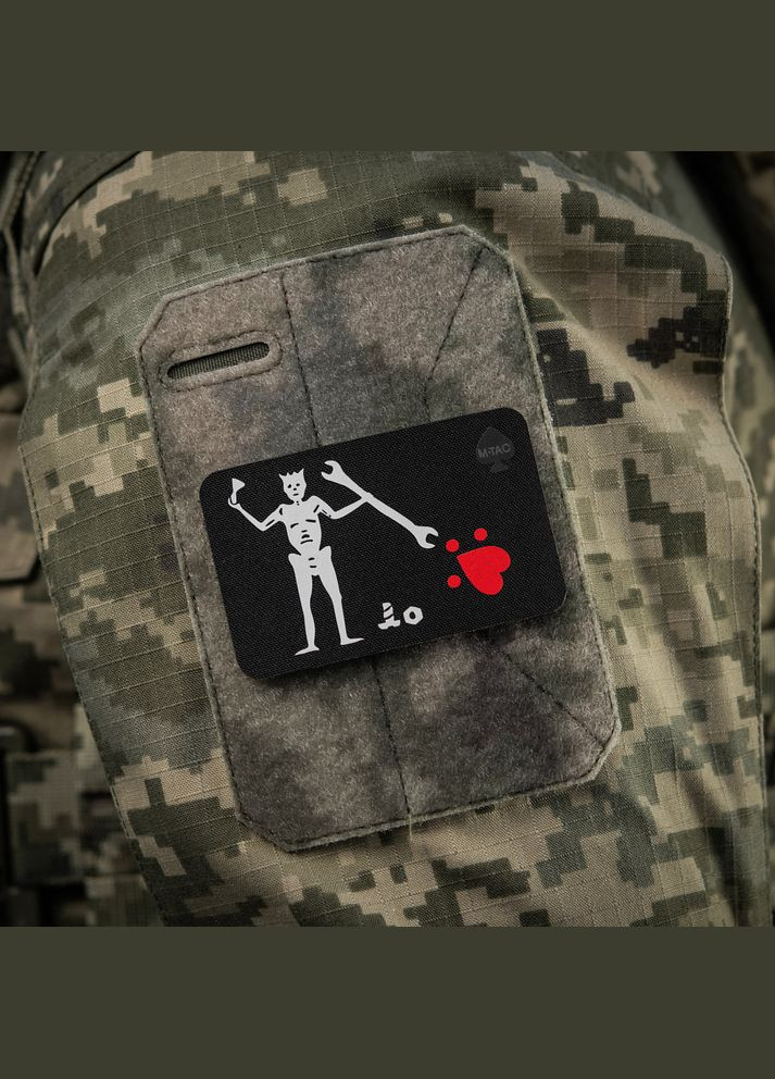 Нашивка прапор Чорна Борода Механік Black M-TAC (315047470)