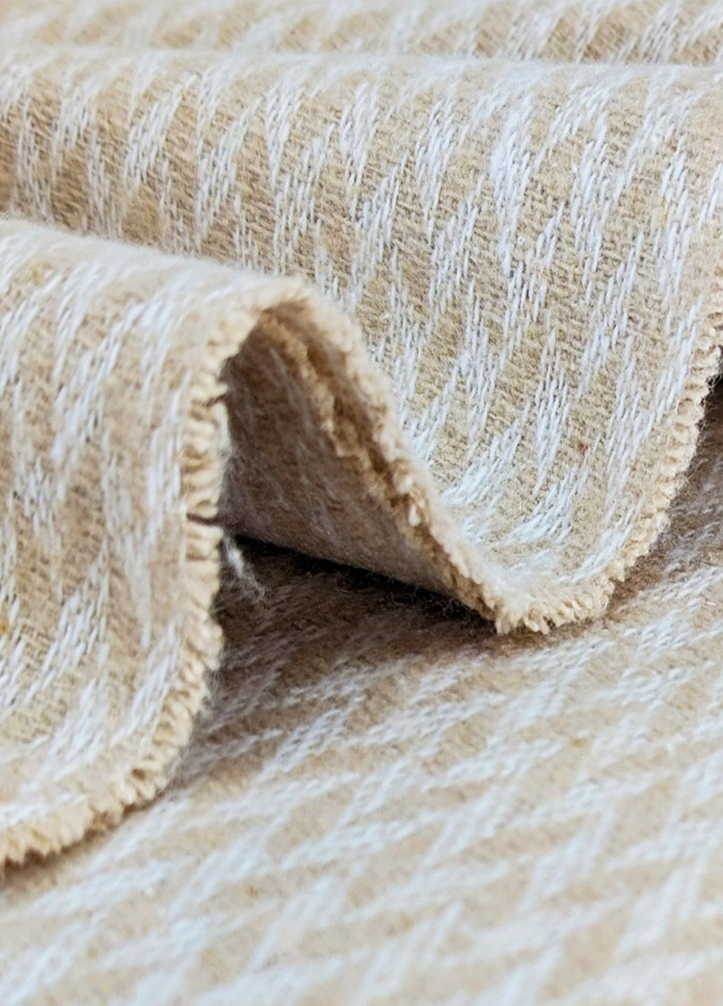 Плед хлопковый LINDA бежевый 140x200 см Love You (292803000)