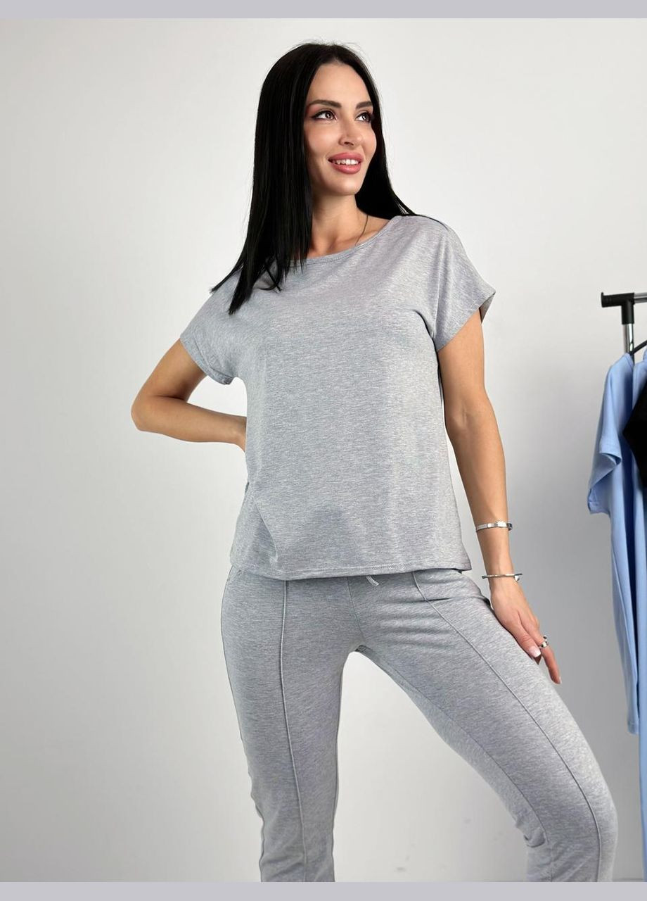 Літній прогулянковий трикотажний костюм Fashion Girl (301064819)