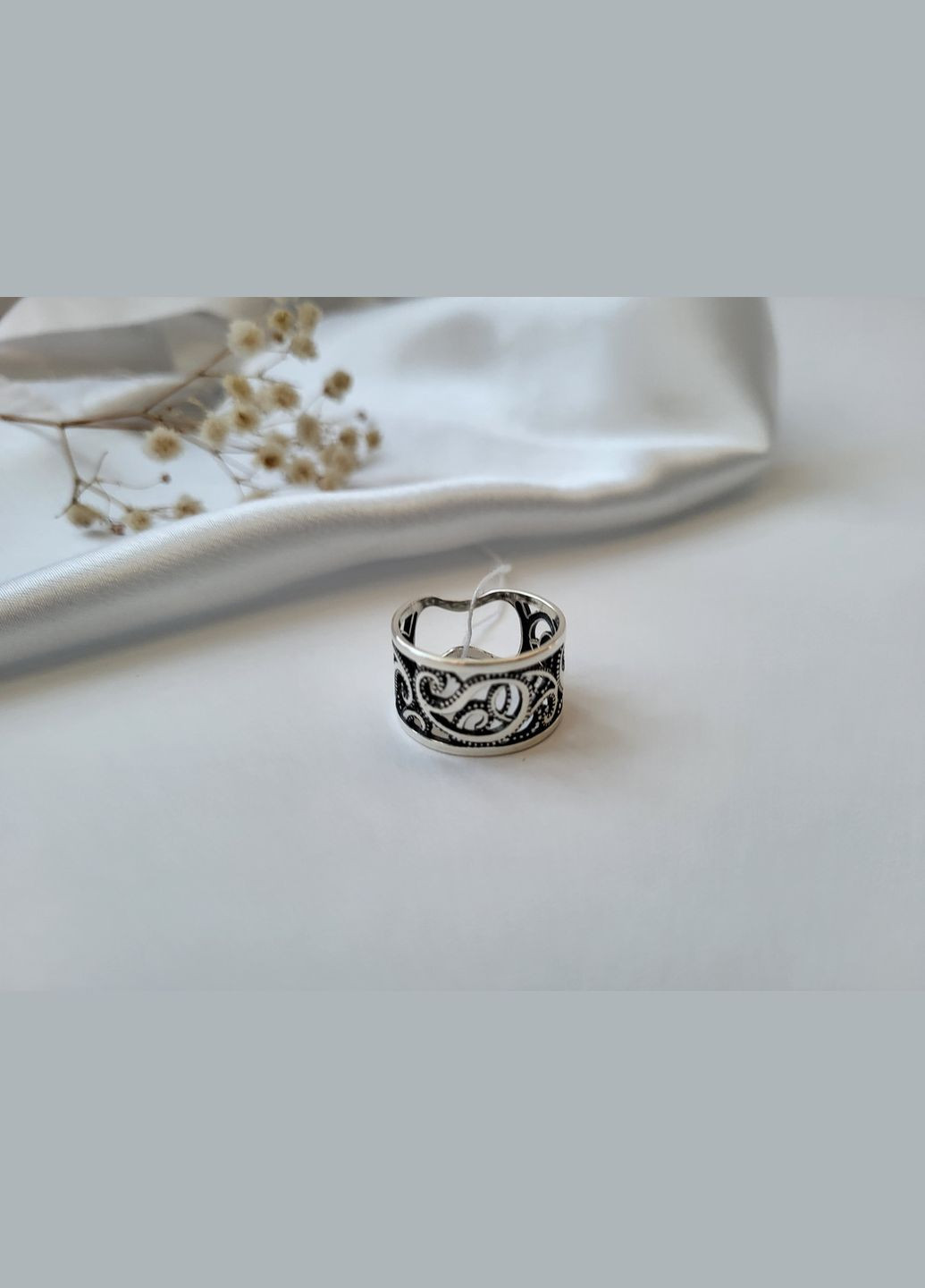 Серебряное Широкое кольцо без камней Арагон размер черненное серебро 925 пробы 1778 4.64г No Brand (306743253)