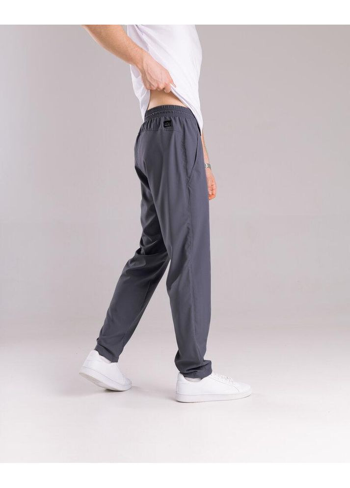 Темно-серые повседневный демисезонные прямые брюки Freedom