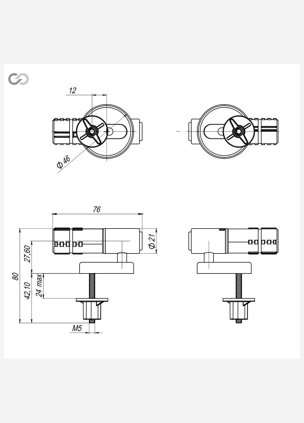 Крепление с микролифтом для сидения унитаза СУ-9Д.10.ЗП универсальное для СП12-Д, СП14-Д SoloPlast (340286111)