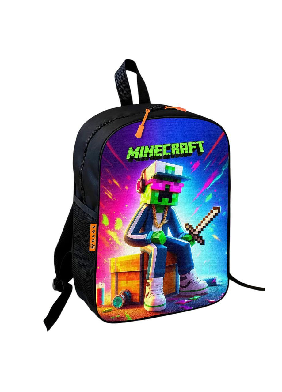 Рюкзак детский Minecraft Крипер с мечом 36х27х13 см Разноцветный (01744) No Brand (371687265)
