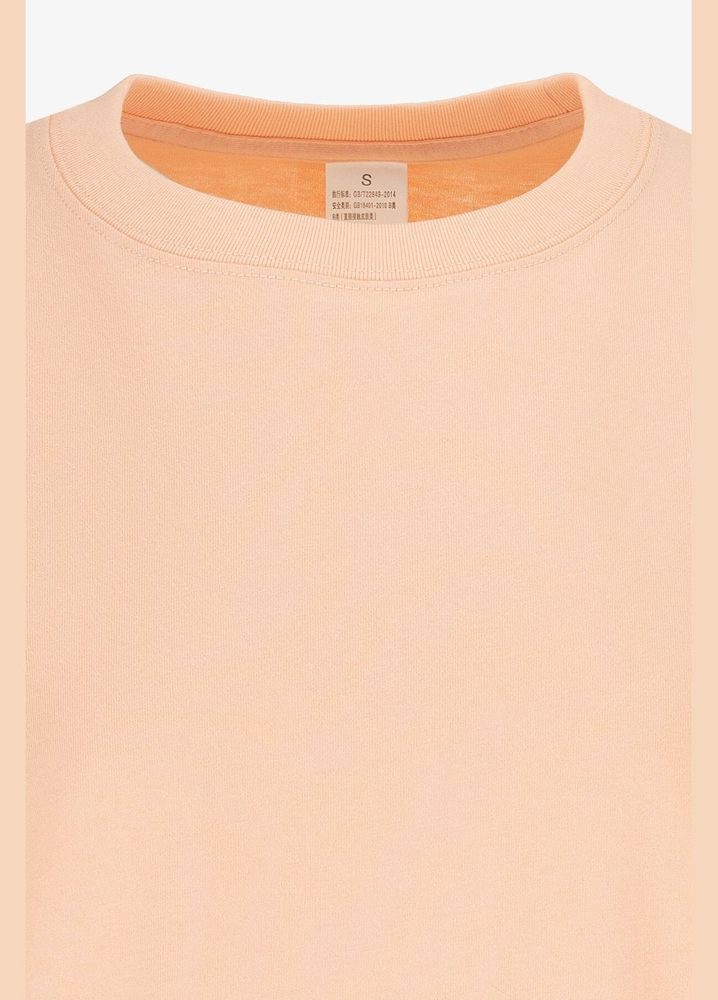 Футболка однотонная женская W23-07 Персиковый shop (2000990969088) No Brand - (362901816)