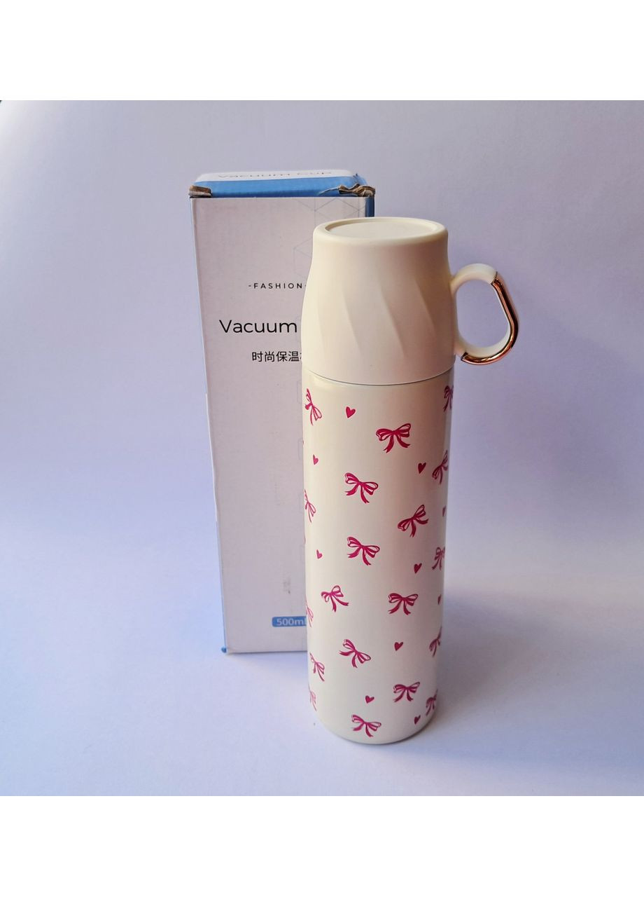 Термос з нержавіючої сталі принт серце 500 мл SAM-2389 No Brand (356112305)