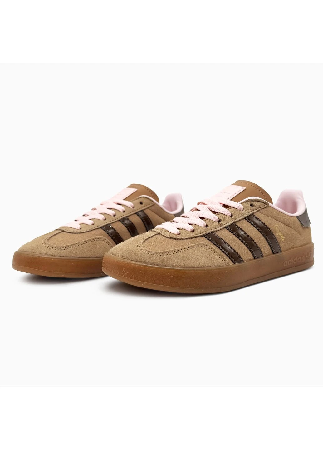Коричневые летние кроссовки adidas gazelle indoor brown адидас газель No Brand