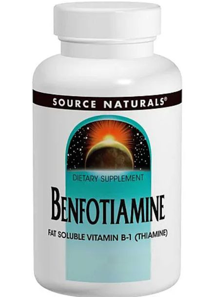 Бенфотіамін Benfotiamine 30 таб Source Naturals (357340057)