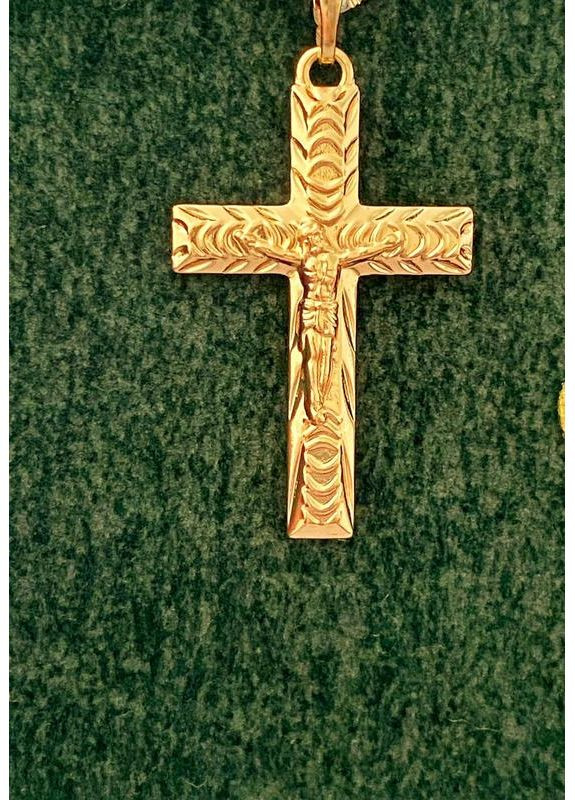 Позолочений Хрестик. Позолота No Brand (351902948)