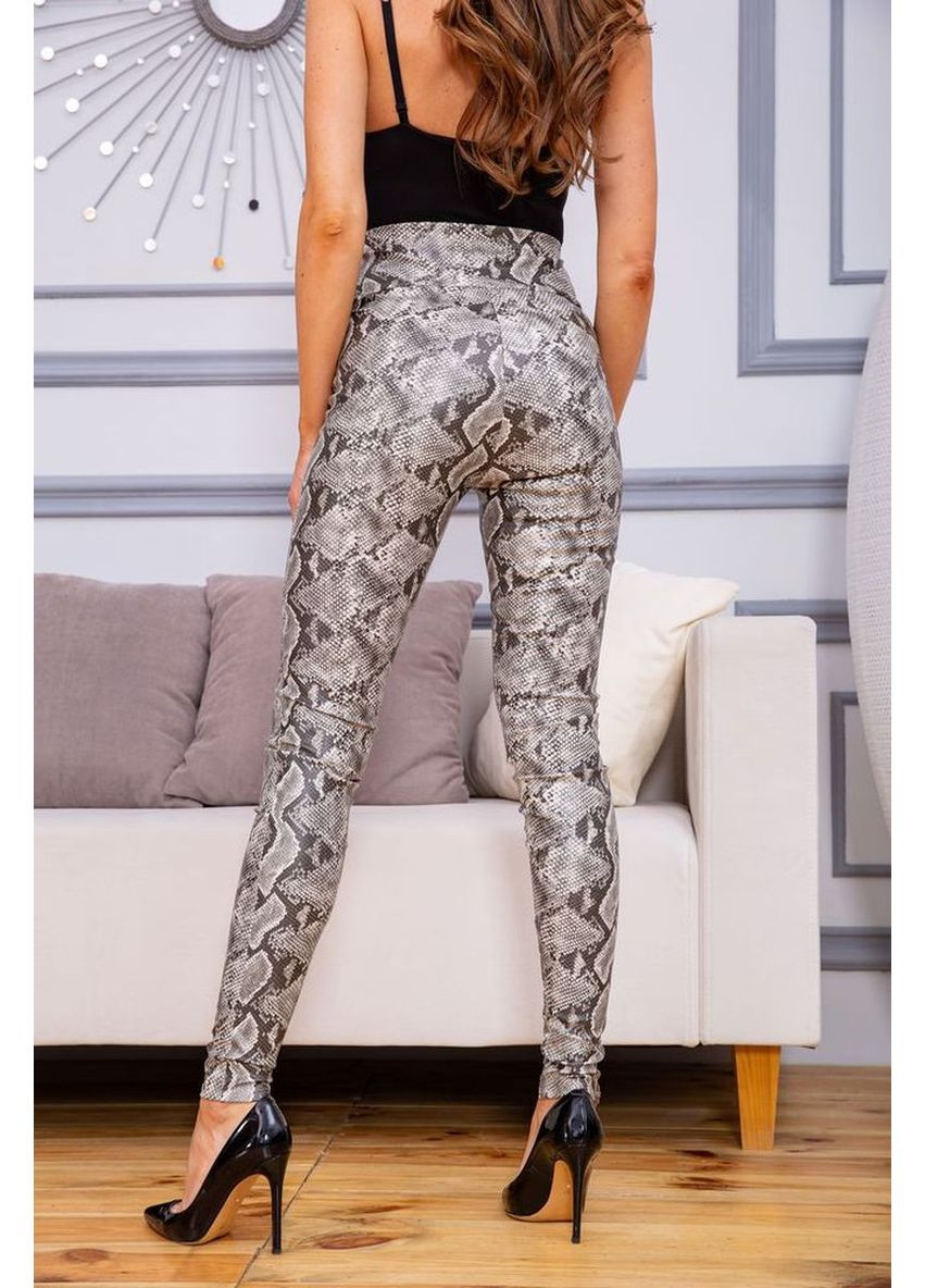 Втягуючі лосини, в зміїний принт коричневого кольору, 172R9010 Ager (365076347)