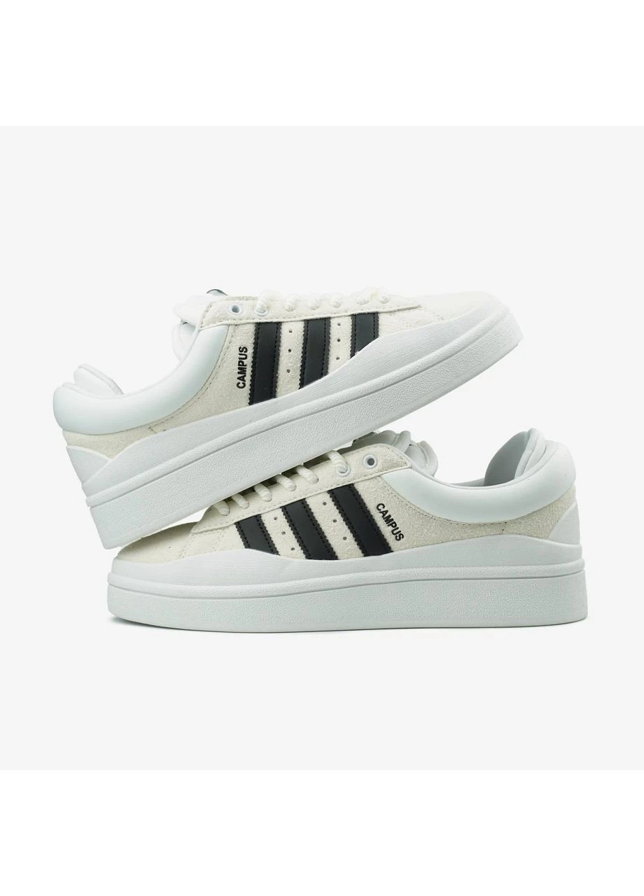 Белые летние кроссовки adidas campus x bunny white black адидас кампус No Brand