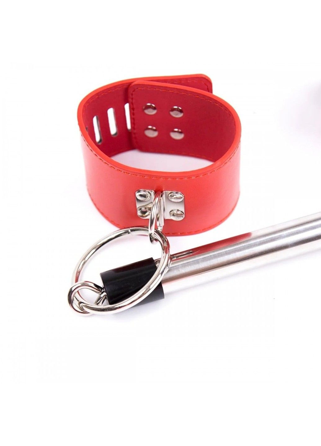Розпірка з наручниками та поножами, метал, червона DS Fetish (292011479)