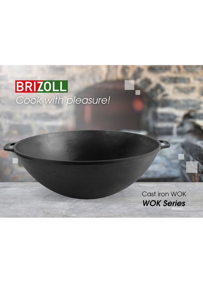 Сковорода Вок 30 см Black (W30) Brizoll (314765816)