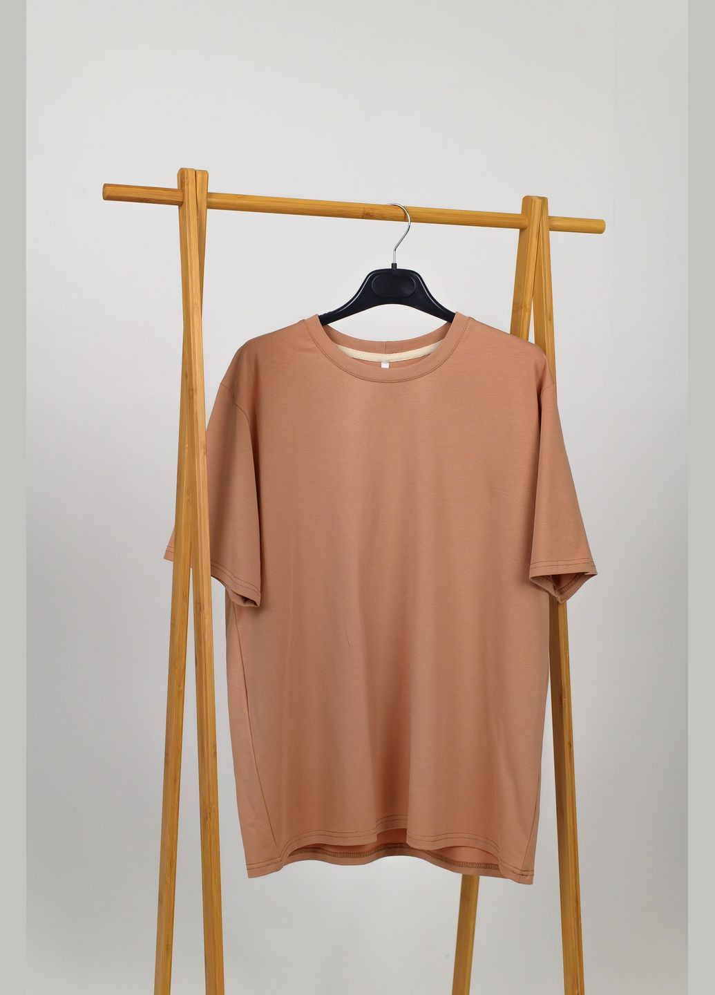 Бежева чоловіча футболка вільного крою N.EL.