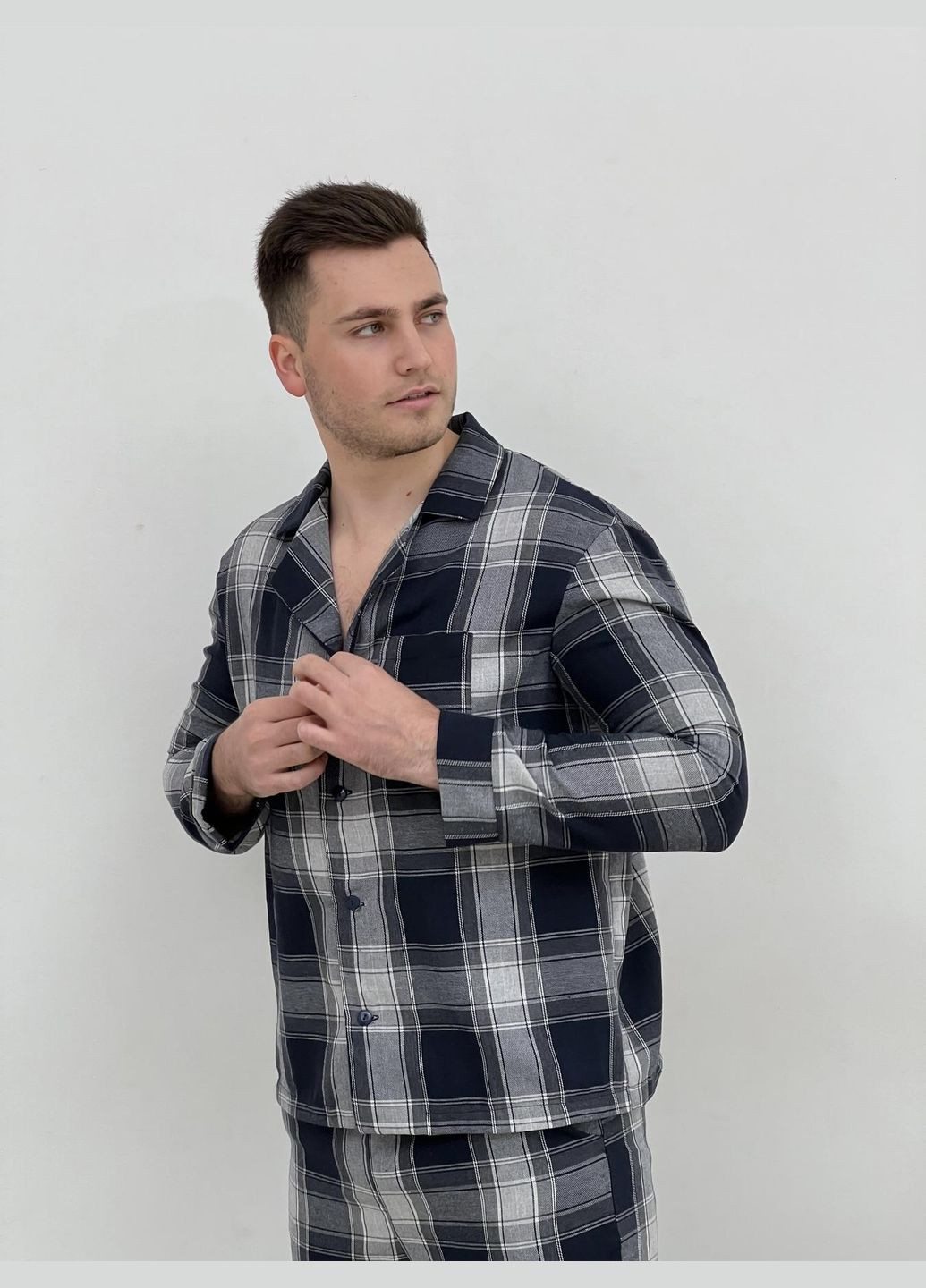 Домашняя пижама мужская с фланели Cosy (303126510)