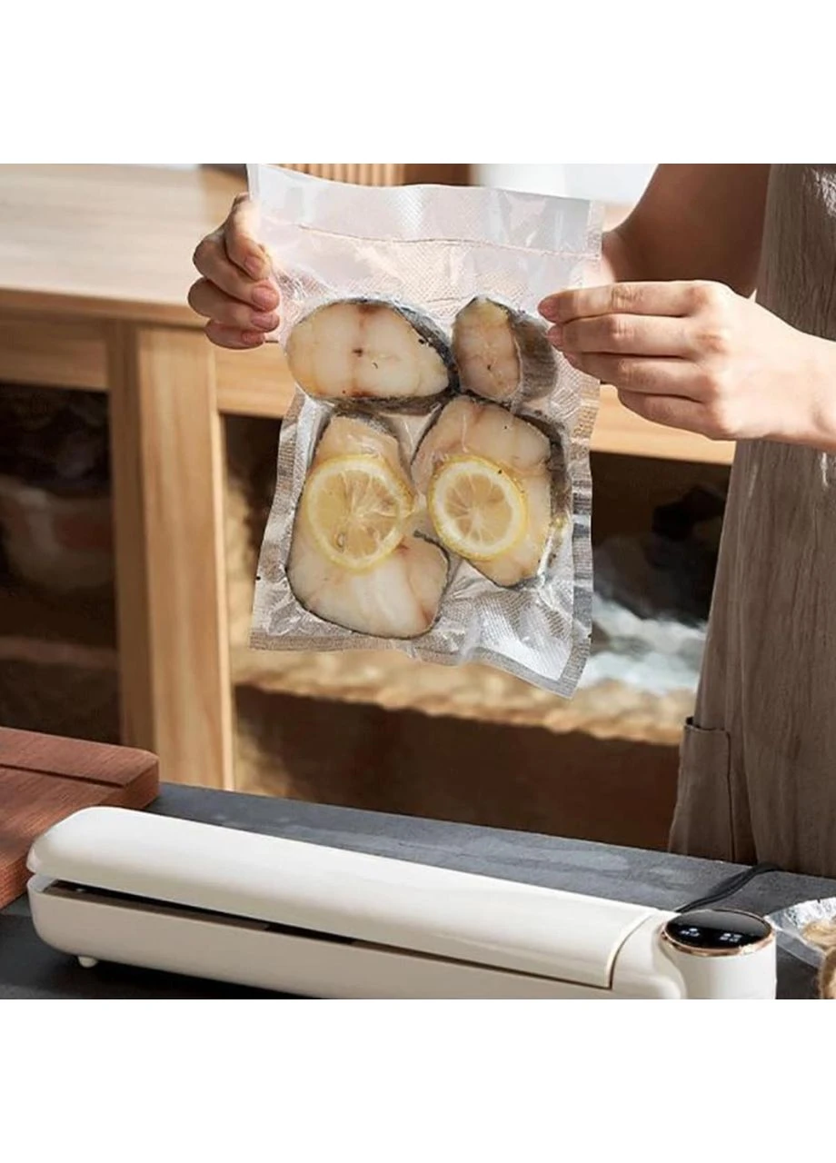 Вакуумний пакувальник харчових продуктів Vacuum Sealer із сенсорним дисплеєм + 10 пакетів Dolphin (393820936)