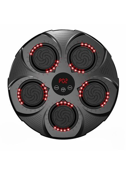 Музична боксерська панель тренажер з RGB-підсвічуванням інтерактивна мішень для боксу з 9 рівнями та рукавичками для ударів No Brand (360867179)