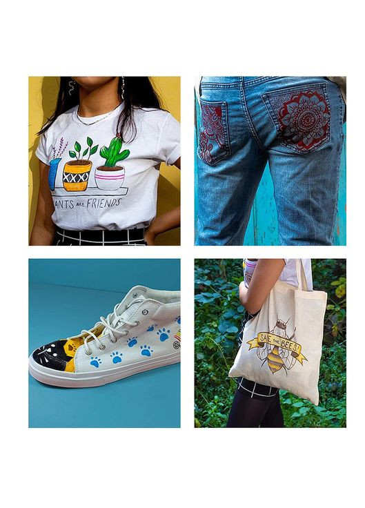 Набор маркеров для ткани 24 цветов. Yover (322650465)