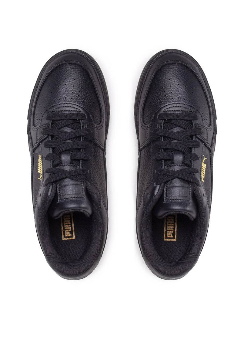 Черные мужские кеды 380190-06 черный кожа Puma