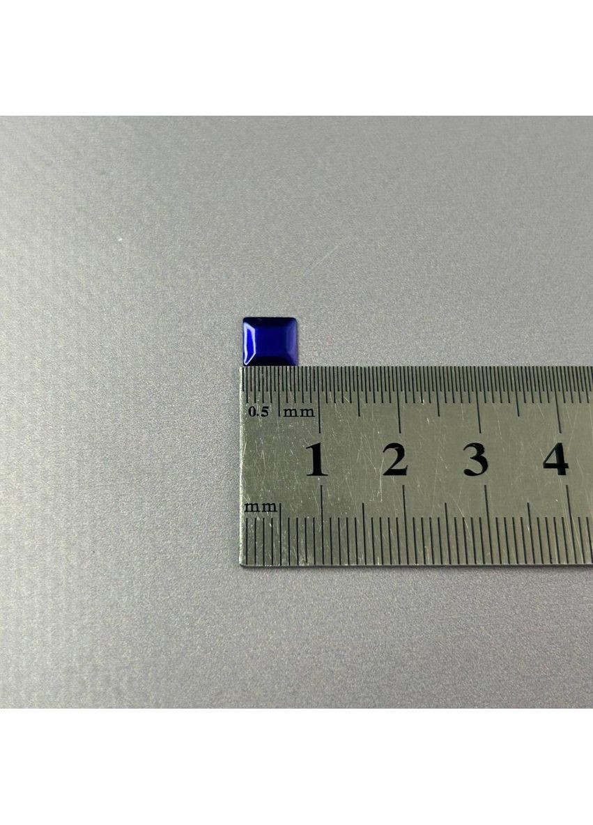 10г - Металострази термоклейові, квадрат 7 мм - синій індиго Plus-plus (352749950)