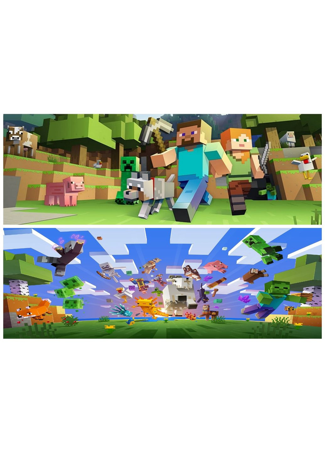 Дакімакура 150х50 см Майнкрафт Minecraft Подушка зі зннімною наволочкою Viva (346056476)