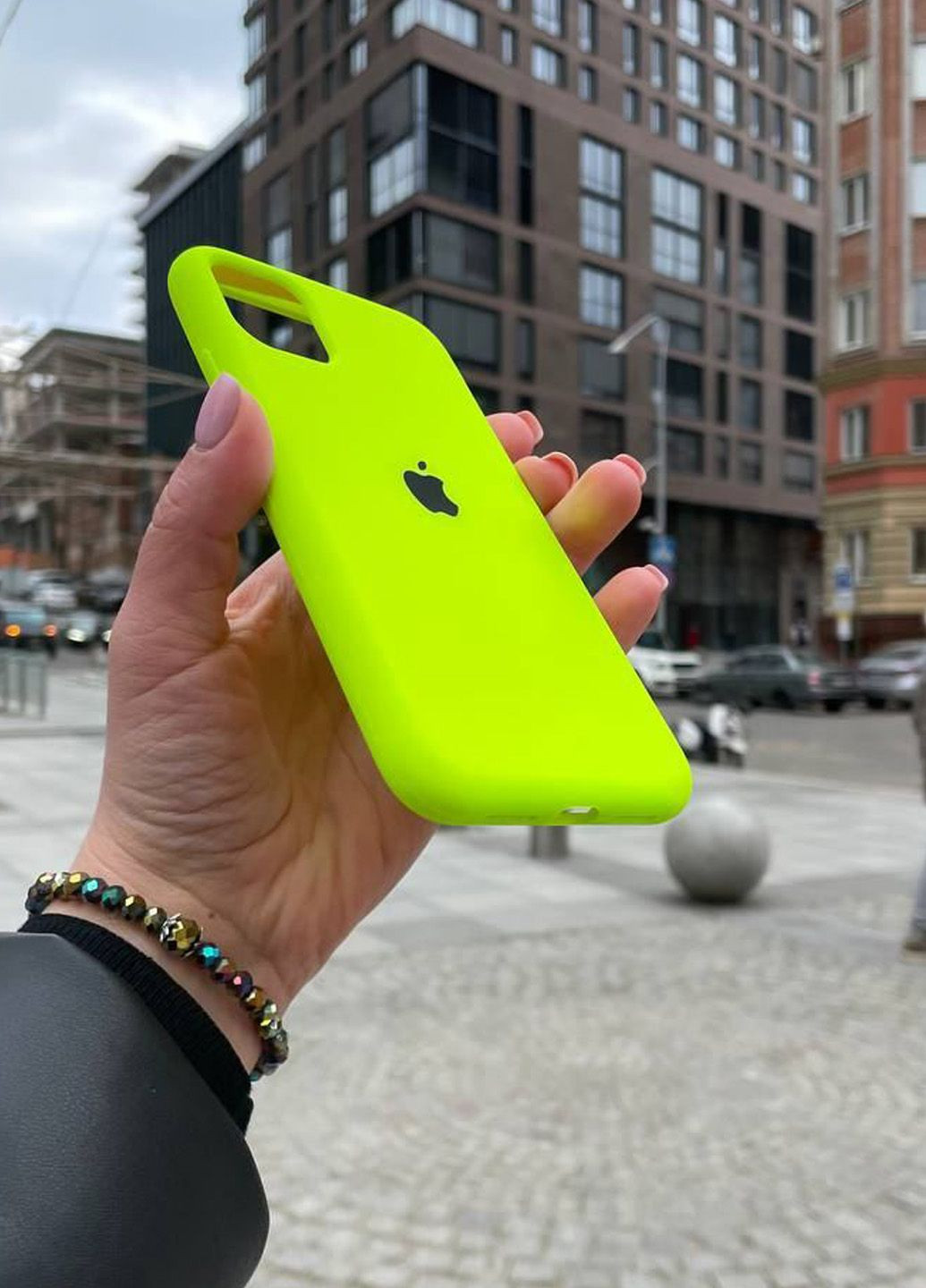 Чехол для iPhone 11 Pro зеленый Party Green Silicone Case силикон кейс No Brand (289754213)