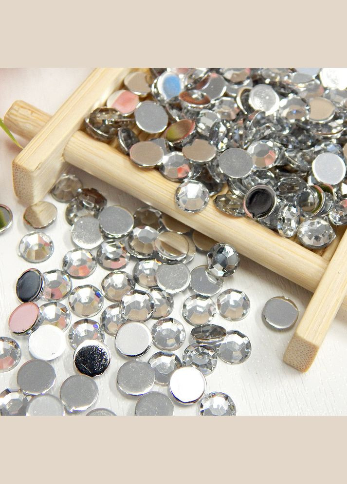 Стразы акриловые прозрачные 6 мм (5 грамм) No Brand (340485650)