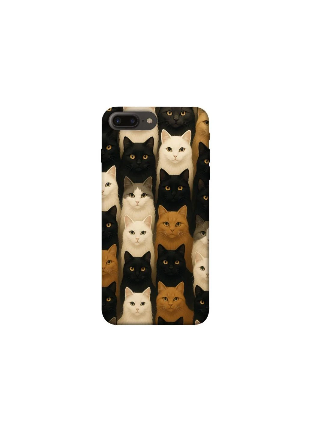 Чехол на Apple iPhone 7 plus / 8 plus Colorful Cat Collage Frontalka (352227950)