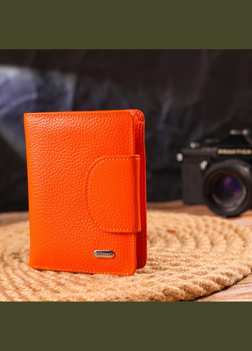 Унікальний вертикальний гаманець з натуральної шкіри 21680 Canpellini (331911157)