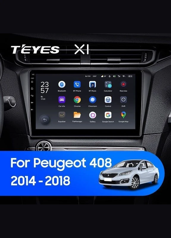 Штатна магнітола TS10-002 4+32Gb Peugeot 408 2014-2018 10" Decker (378952505)