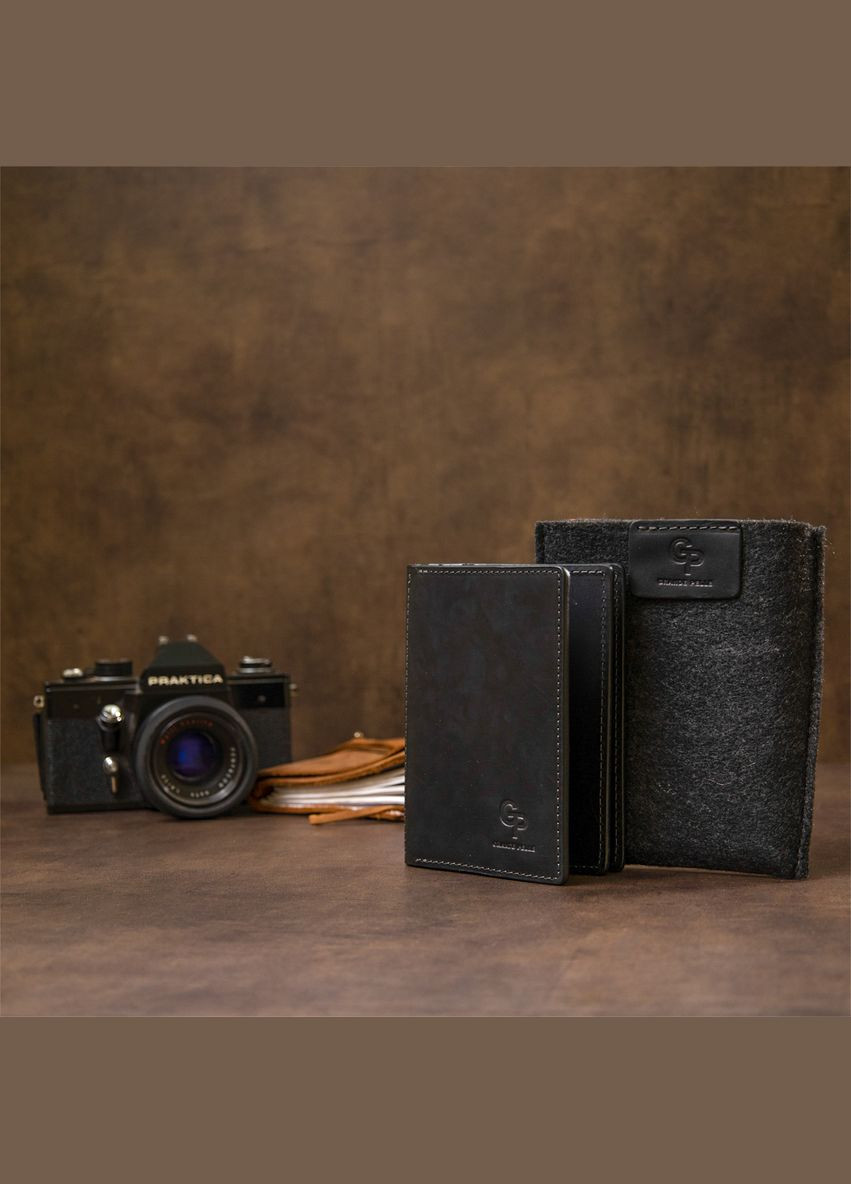 Кожаная обложка для документов 11494 Черный Grande Pelle (331913508)