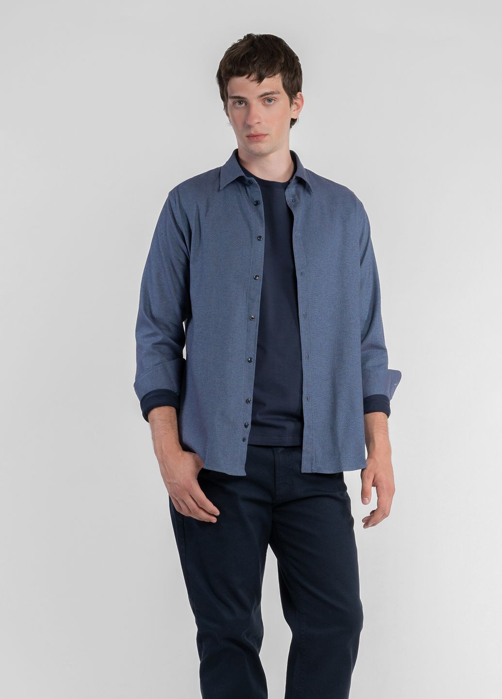 Сорочка чоловіча синя Arber RALPH.2 (361125640)