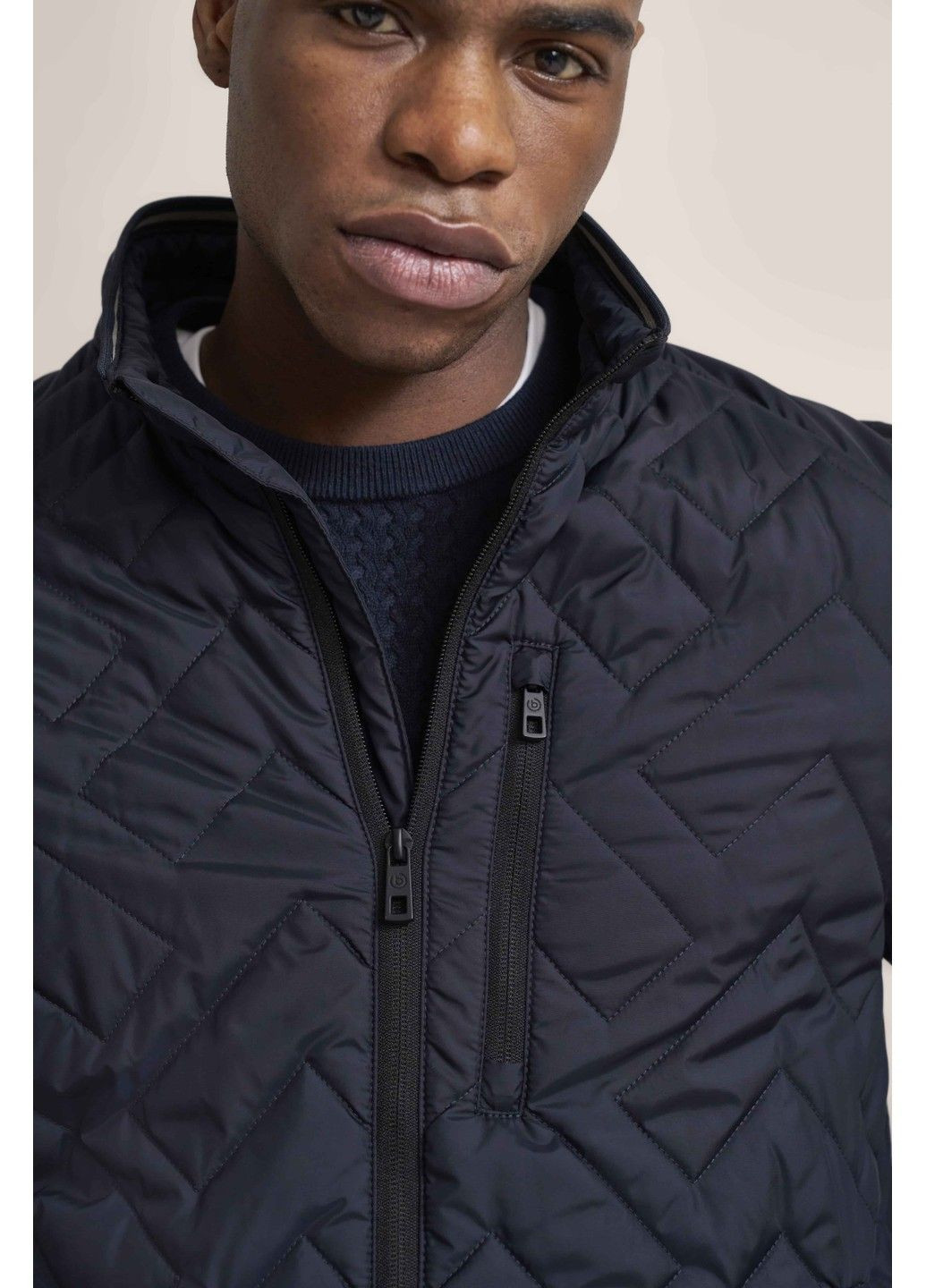 Синя демісезонна чоловіча куртка синя Bugatti