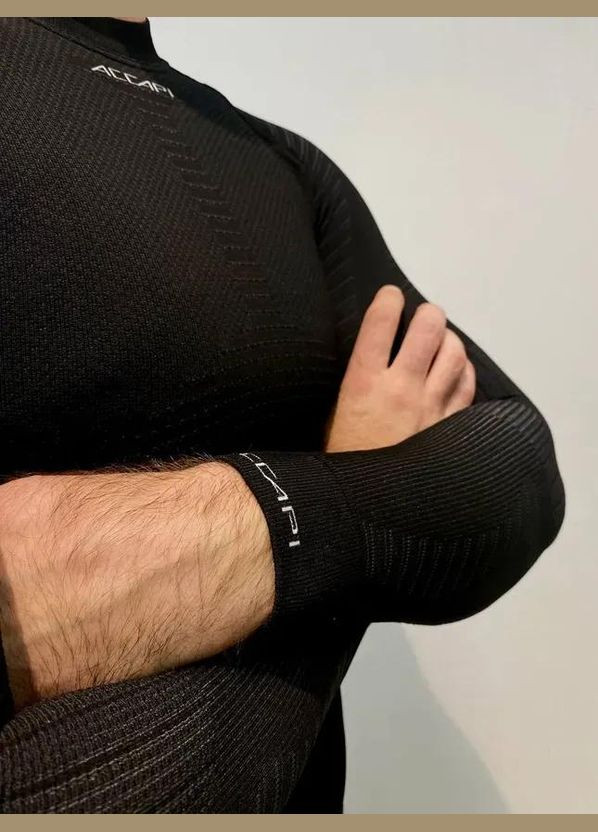 Термофутболка з довгим рукавом чоловіча XPerience, Military Black, Accapi (334670539)