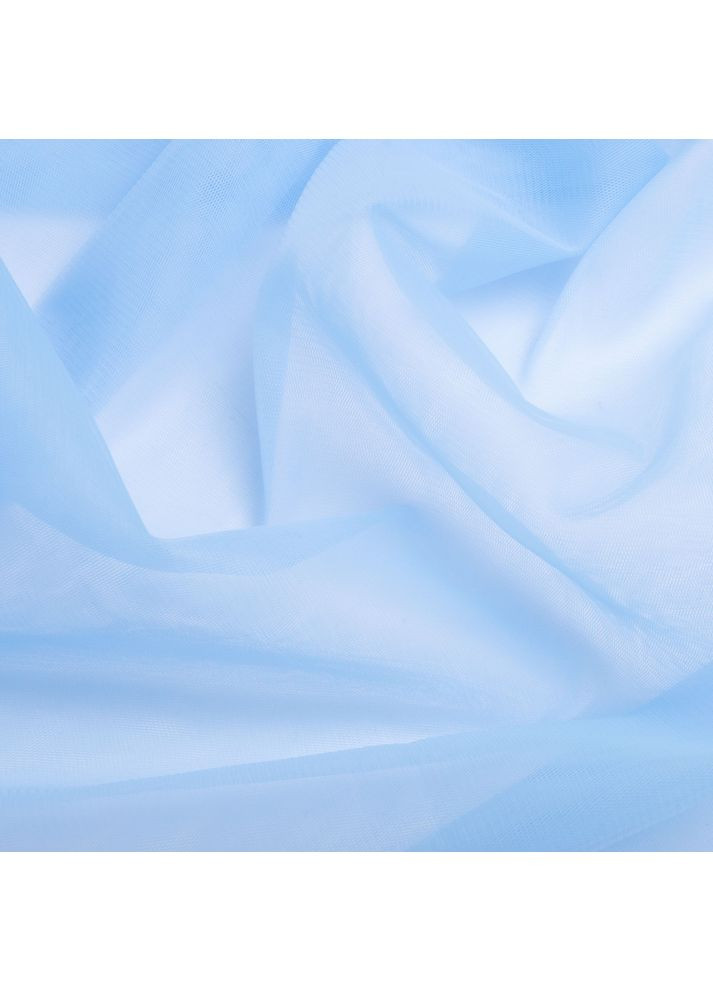 Ткань фатин евро 300 см 15 г/м2 легкая декоративная для платьев, костюмов, декора V-H26 голубой IDEIA (368338050)