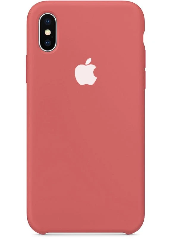 Чехолнакладка Silicone Case Apple iPhone X/XS Dark Pink Toto (301782734)