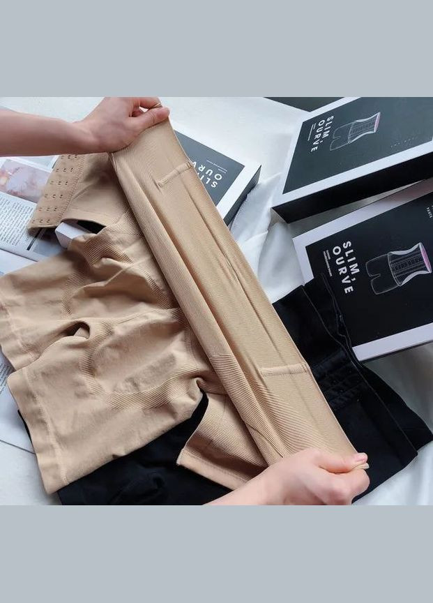 Велосипедки женские эластичные корсетные эластичные на крючках утягивающие черные No Brand Велосипедки корсетні (328264805)