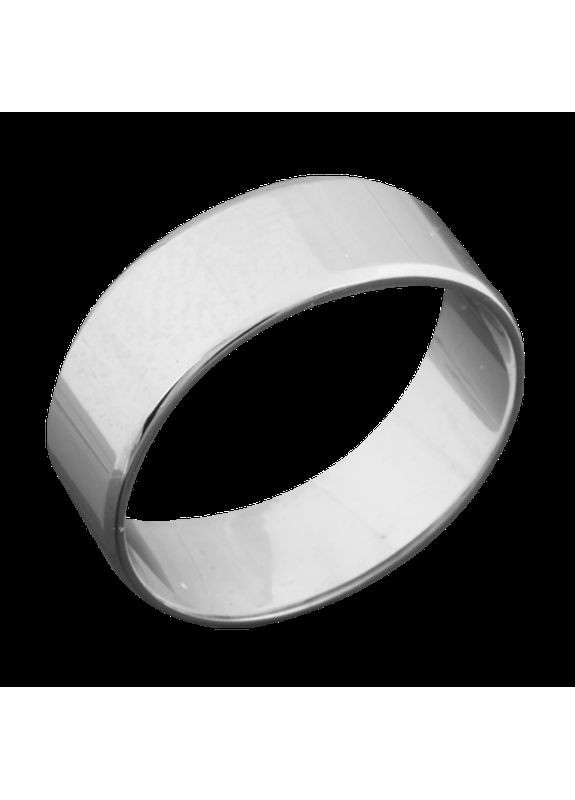 Срібна обручка гладенька американка Каштан (342335040)